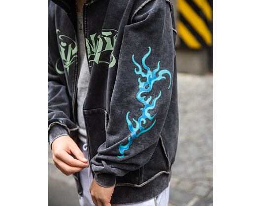 Mikina Rip N Dip - Squabble Up Hoodie - Black Vintage Wash