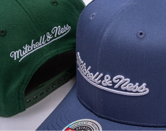 Kšiltovka Mitchell & Ness - Branded Script Stretch  - Dark Green