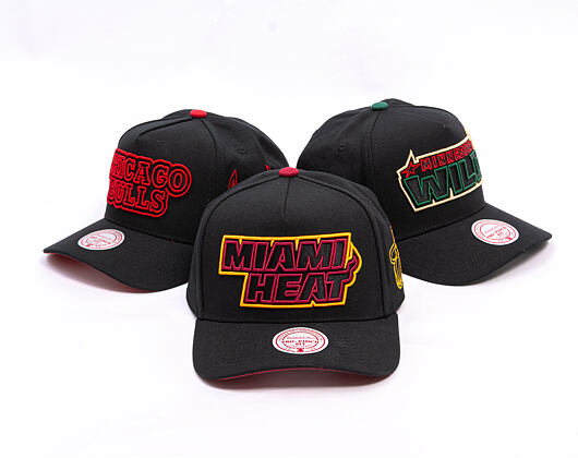 Kšiltovka Mitchell & Ness - NBA Class Act Pro - Miami Heat - Black
