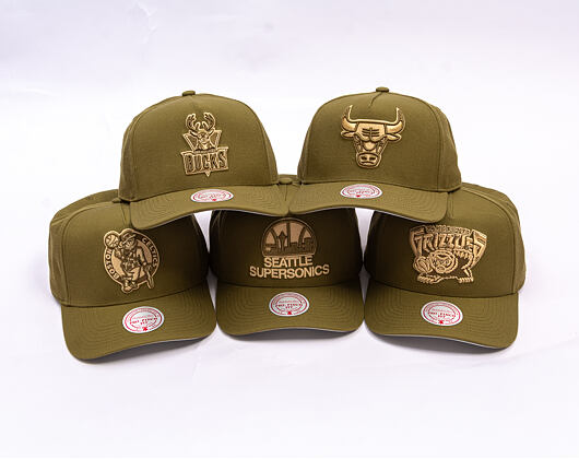 Kšiltovka Mitchell & Ness - NBA Fashion Basic Pro HWC - Seattle Supersonics - Olive