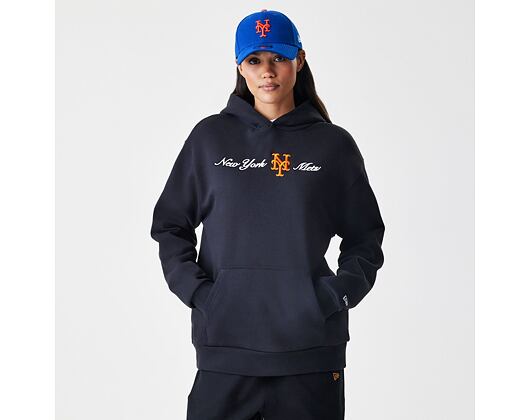 Mikina New Era - MLB Graphic Oversized Hoody - NY Mets - Black