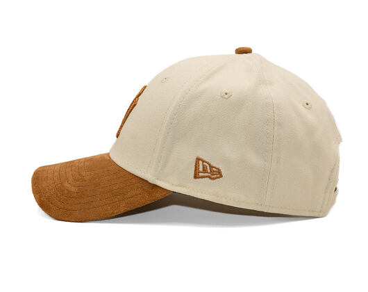 Dámská Kšiltovka New Era - MLB Faux Suede 9FORTY - NY Yankees - Cream / Camel