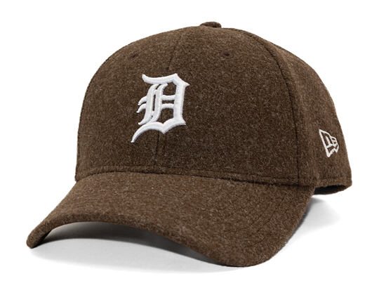 Kšiltovka New Era - MLB Melton Wool 9FORTY - Detroit Tigers - Brown / White
