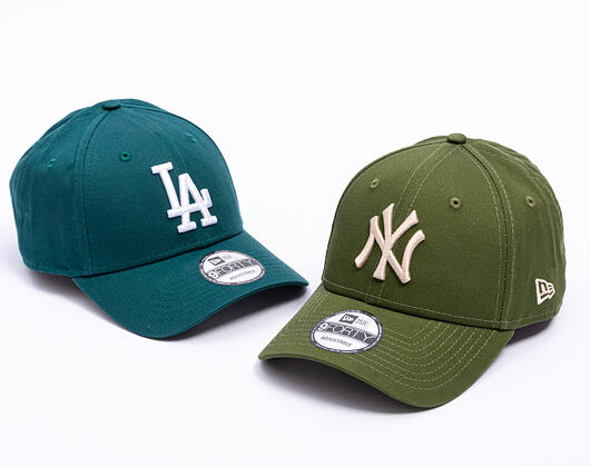Kšiltovka New Era - MLB Essential 9FORTY - NY Yankees - Rifle Green / Stone