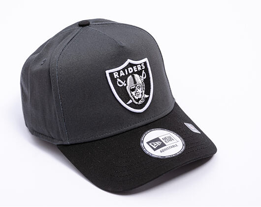 Kšiltovka New Era - NFL Charcoal Drop 9FORTY A-Frame - LAs Vegas Raiders - Steel Clouds / Black