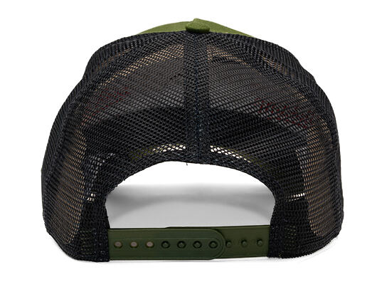 Kšiltovka New Era - Branded Patch Trucker 9FORTY Trucker - Rifle Green