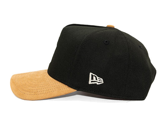 Kšiltovka New Era - MLB Suede Visor 9FORTY A-Frame - NY Yankees - Black / Camel