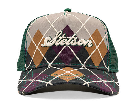 Kšiltovka Stetson - Trucker Cap Argyle
