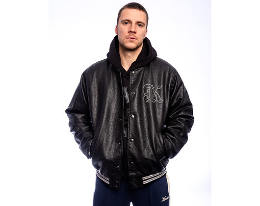 Bunda Karl Kani - Kani Western Pu Leather College Jacket - Black