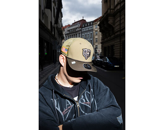 Kšiltovka New Era - NFL25 "Salute to Service" - 9SEVENTY Stretch-Snap - Chicago Bears