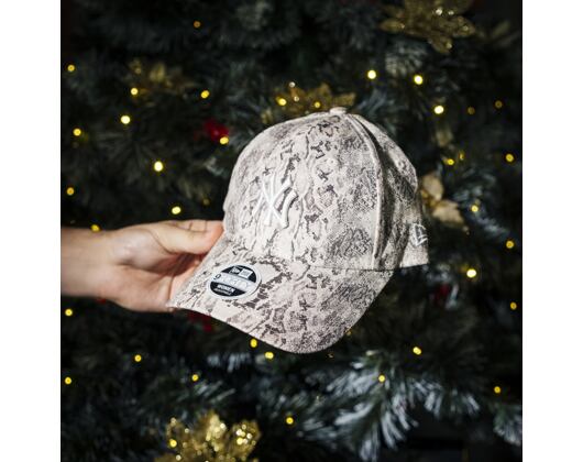 Dámská Kšiltovka New Era - MLB Snake 9FORTY - NY Yankees - Gray / White