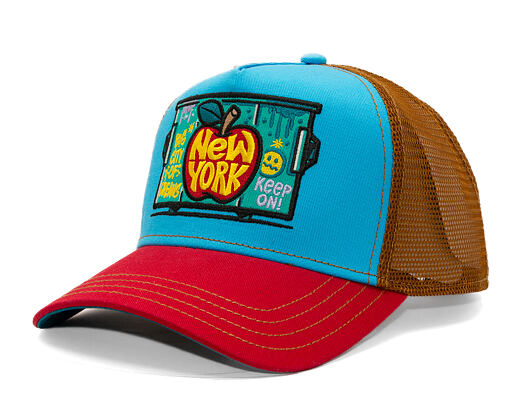 Kšiltovka Stetson - Trucker Cap Big Apple by JJ Hats - Red/Blue