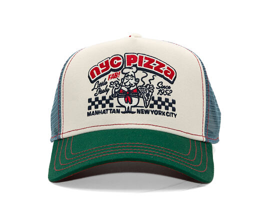 Kšiltovka Stetson - Trucker Cap Pizza by JJ Hats - Green/Off-White