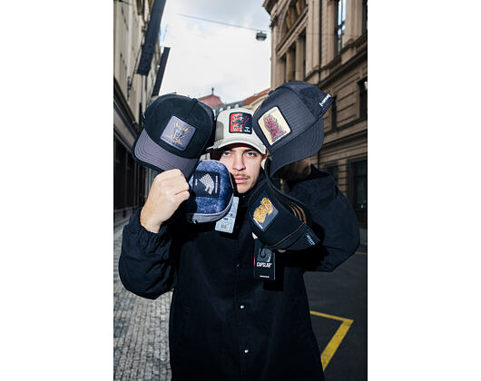 Kšiltovka Capslab Trucker Premium House Of The Dragon Black Suede X Capslab