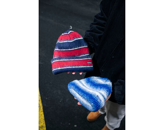 Kulich Kangol - Fuzzy Stripe Beanie - Navy