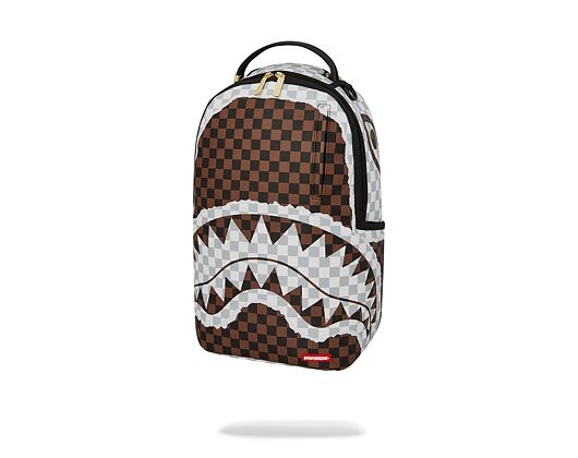 Batoh Sprayground Cream And Brown Tear Check Backpack