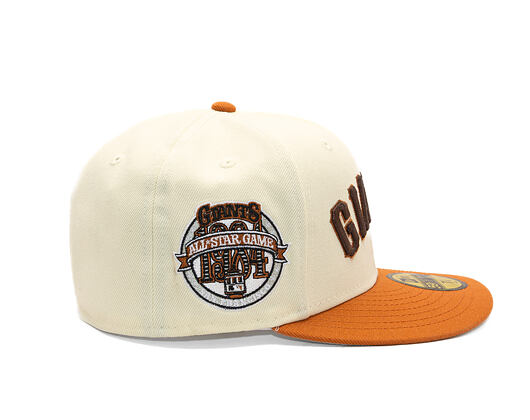 Kšiltovka New Era - MLB 1984 ASG Pin Pre-Curved 59FIFTY - SF Giants - Cream / Brown