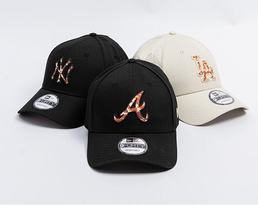 Kšiltovka New Era - Animal Pack 9FORTY MLB Faux Pony Cow Infill - Atlanta Braves