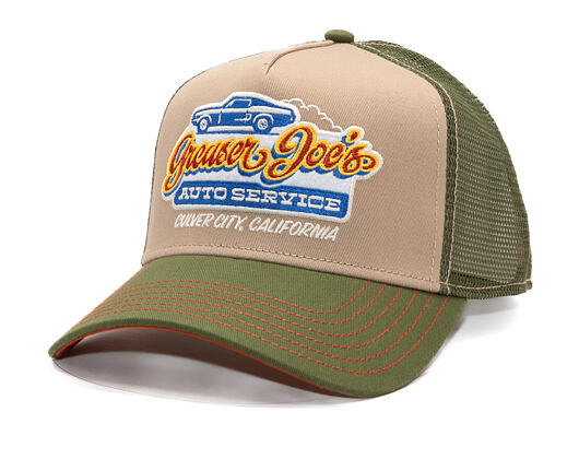 Kšiltovka Stetson - Trucker Cap Greaser Joe's - Green / Beige