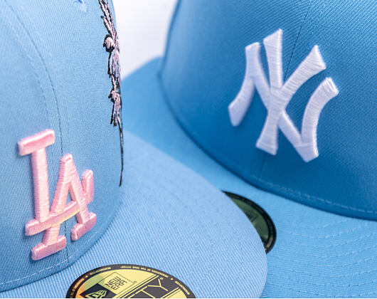 Kšiltovka New Era - MLB Palm & Taco 59FIFTY - LA Dodgers - Sky Blue / Pink UV