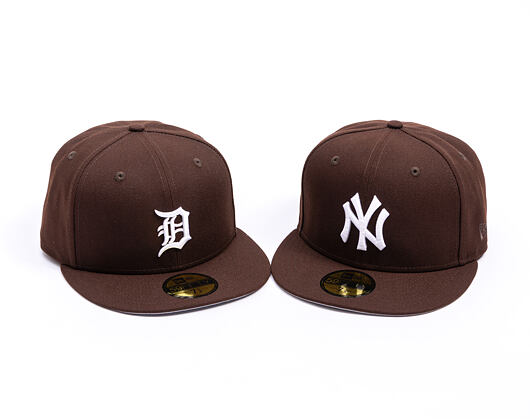 Kšiltovka New Era - MLB Seasonal 59FIFTY - Detroit Tigers - Burnt Wood - Brown