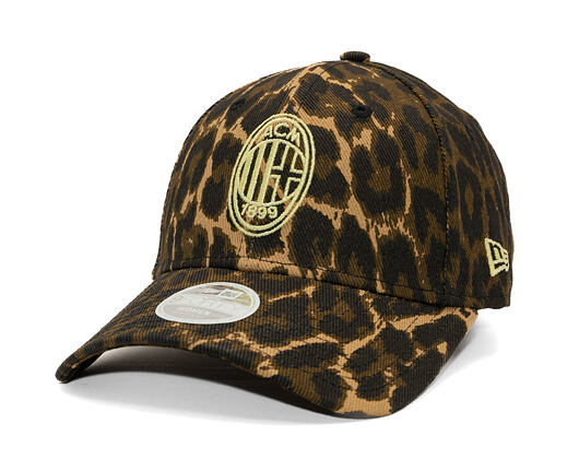 Dámská Kšiltovka New Era -  Leopard 9FORTY - Ac Milan - Brown