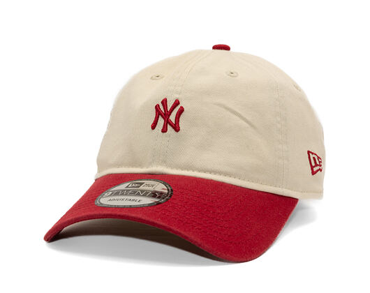 Kšiltovka New Era - MLB Mini Logo 9TWENTY - NY Yankees - Cream