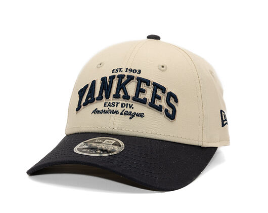 Dětská Kšiltovka New Era - MLB Wordmark 9FORTY M-CROWN - NY Yankees - Cream