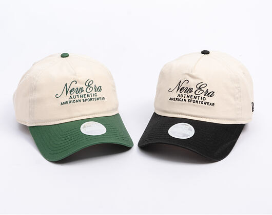 Dámská Kšiltovka New Era - Branded Script 9TWENTY A-Frame - Cream