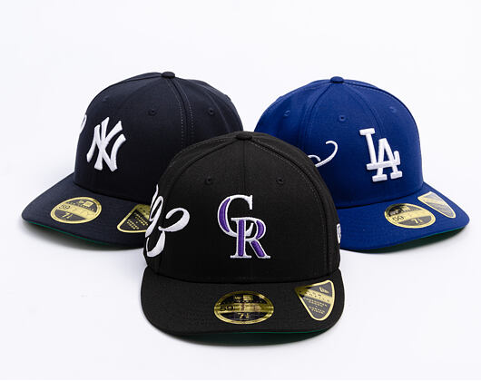 Kšiltovka New Era - MLB Established 59FIFTY Low Profile - Colorado Rockies - Black
