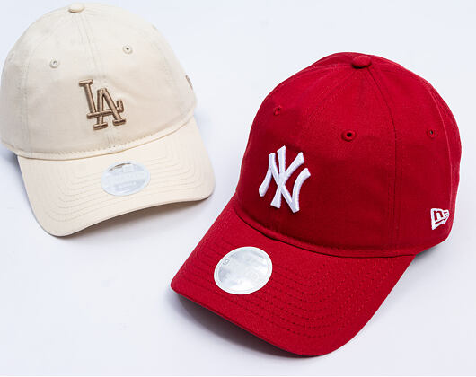 Dámská Kšiltovka New Era - MLB Essential Midi Logo 9TWENTY - NY Yankees - Pinot Red
