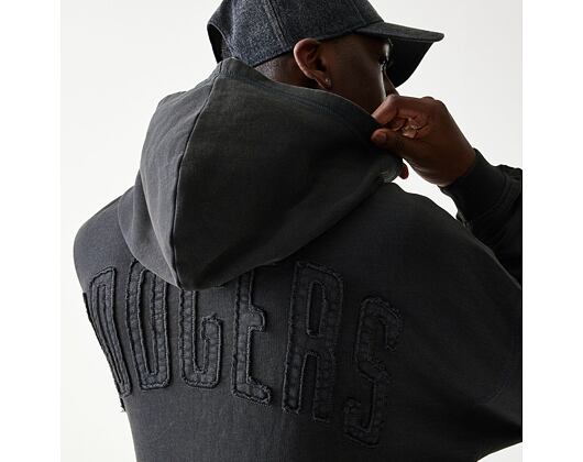 Mikina New Era - MLB Washed Full Zip Hoody - LA Dodgers - Dark Grey