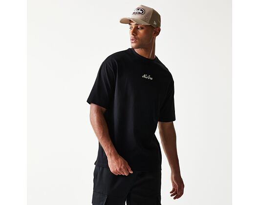 Triko New Era - Script Oversized Tee - Black