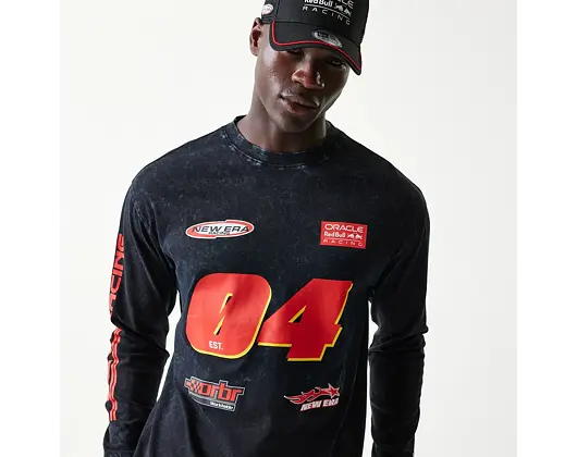 Triko s dlouým rukávem New Era - F1 Graphic Longsleeve - Red Bull F1 - Black