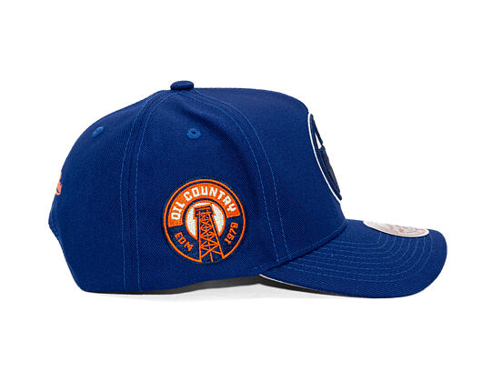 Kšiltovka Mitchell & Ness - Edmonton Oilers - Double Clutch Pro Snapback - Navy