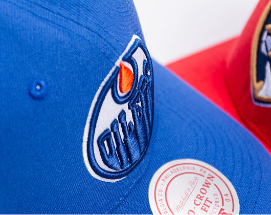 Kšiltovka Mitchell & Ness - Edmonton Oilers - Team Ground 2.0 Pro Snapback - Navy
