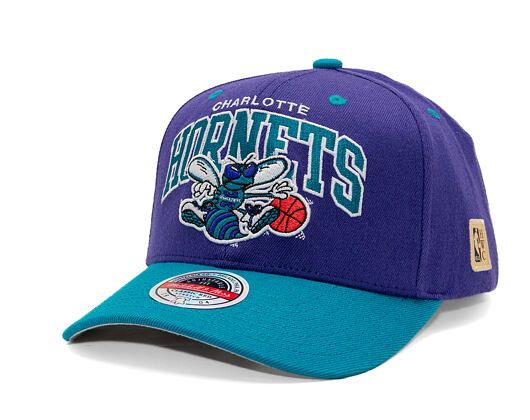 Kšiltovka Mitchell & Ness - NBA Team Arch Snapback - Charlotte Hornets - Purple / Teal
