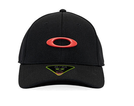 Kšiltovka Oakley - Tincan Cap - Pitch Black/Flame Red