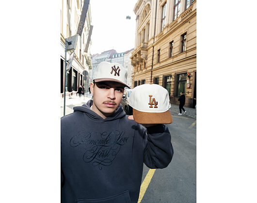 Kšiltovka New Era - MLB Suede Visor 9FIFTY A-Frame - NY Yankees - Cream