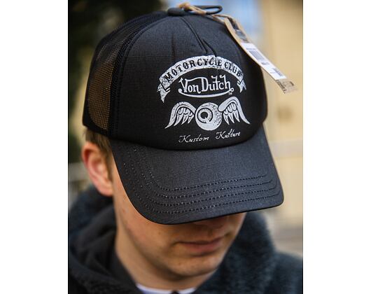 Kšiltovka Von Dutch - Trucker - VD MC - Dark Grey