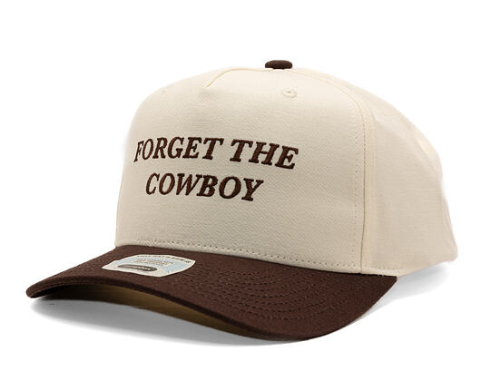 Kšiltovka Brixton - Forget the Cowboy MP Snapback - Chocolate/Off White
