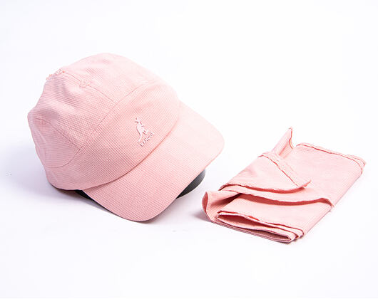 Kšiltovka Kangol - TRENDS PACK - Seersucker Drape 5-Panel - Pink