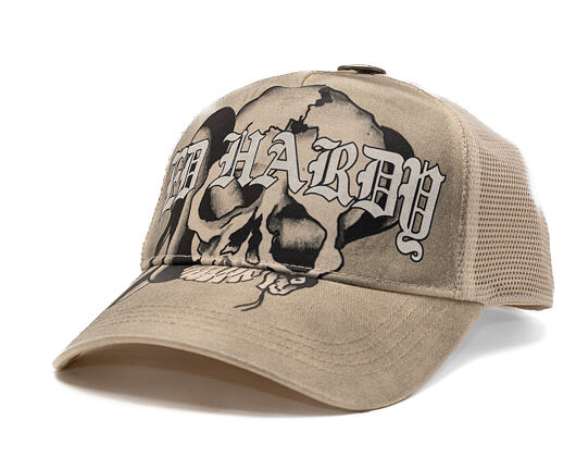 Kšiltovka Ed Hardy - Gothic Skull Tab 5 Panel Trucker Cap - Dove
