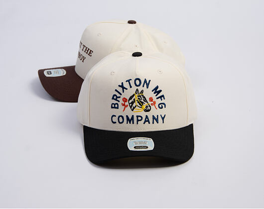 Kšiltovka Brixton - Trophy Horse MP Snapback - Black/Off White