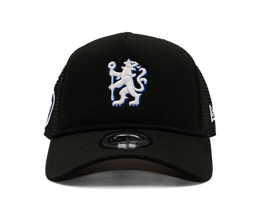 Kšiltovka New Era -  Patch 9FORTY Trucker - Chelsea FC Lion Crest - Black