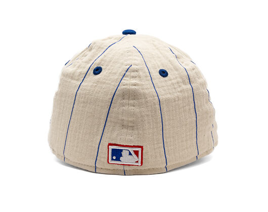 Kšiltovka New Era - MLB Retro Linen Pinstripe 59FIFTY Retro Crown - Chicago Cubs - Team Color