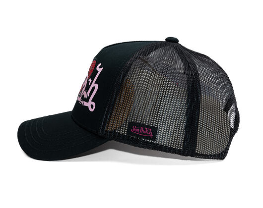 Kšiltovka Von Dutch - Trucker - Stoned Love Logo Black/Pink