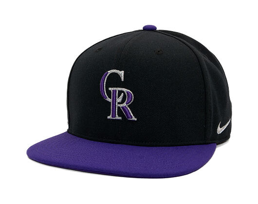 Kšiltovka Nike - Dri-Fit Pro - Colorado Rockies - Black 00A/Court Purple 51L