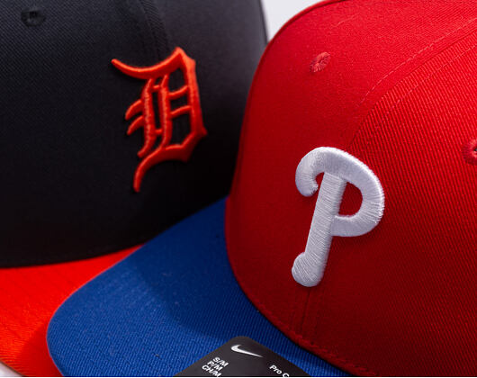Kšiltovka Nike - Dri-Fit Pro - Philadelphia Phillies - Sport Red 62Q/Rush Blue 4EW