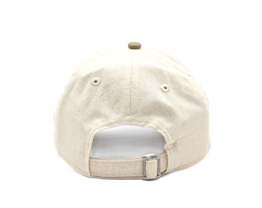 Dámská Kšiltovka New Era - Branded Linen 9TWENTY - Stone / New Olive